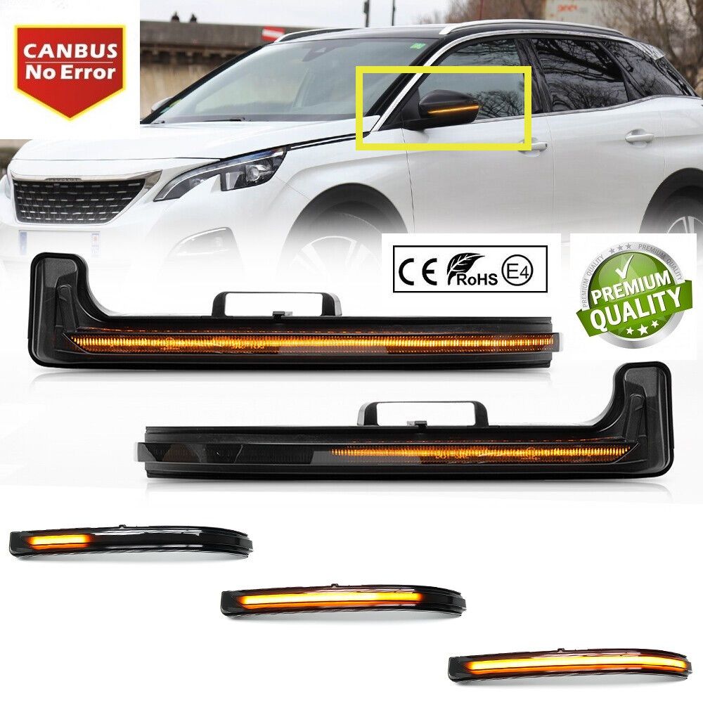 LED BOCNI DYNAMIC MIGAVCI U RETROVIZORU, TIPSKI - PEUGEOT - SMOKE LENS 172014 Beograd Zemun